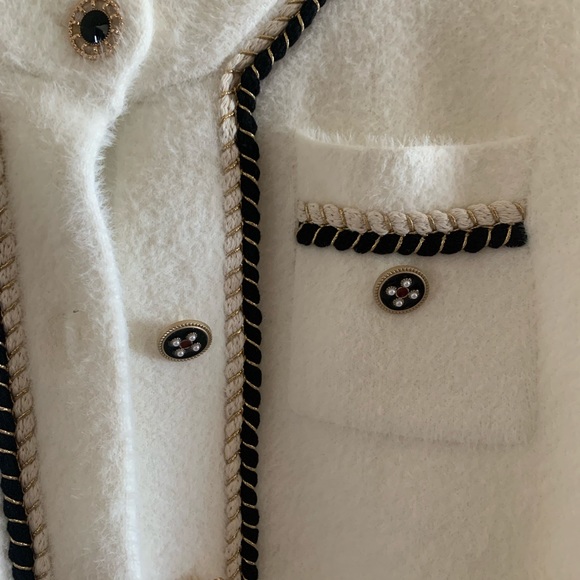 Elegant white jacket size S/M - Picture 3 of 8